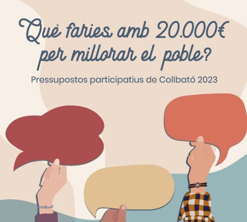 Imagen para los medios: Pressupostos Participatius de Collbató 2023